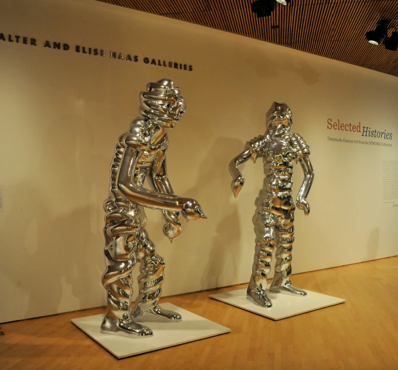 Exhibit at the entrance to the Walter and Elise Haas Galleries at the SF Museum of Modern Art