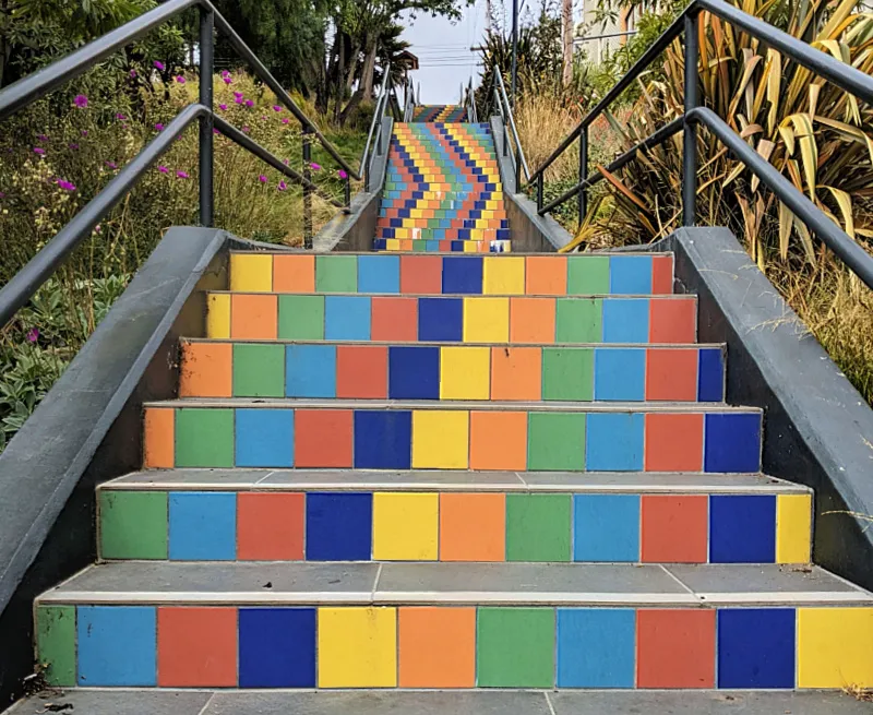 The Tompkins Steps in San Francisco's Bernal Heights District