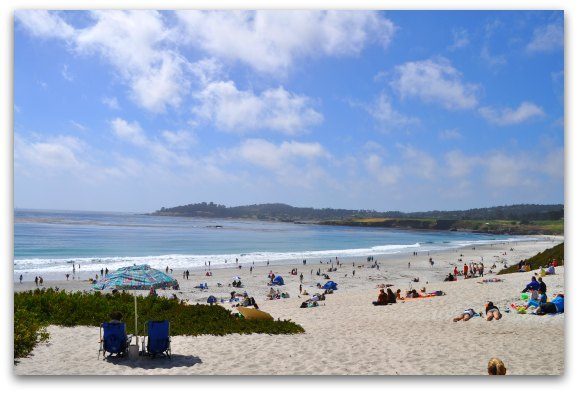 The beach in Carmel, California