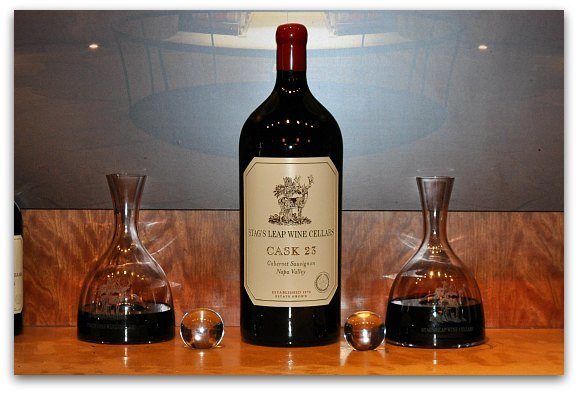 A bottle of Cask 23 at Stag's Leap Wine Cellars.