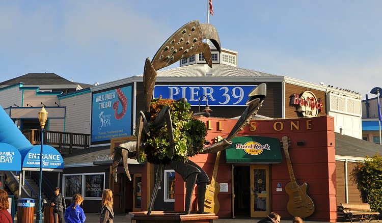 Crab at the Entrance to Pier 39