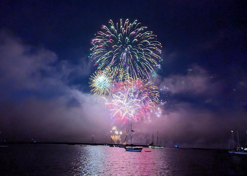 Fireworks Aquatic Bay San Francisco