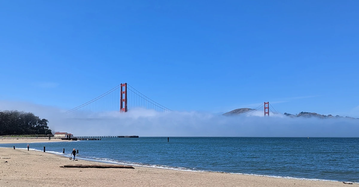 A foggy day at the Golden Gate Bridge