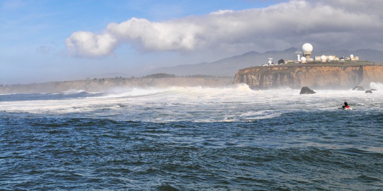 On the water in Half Moon Bay