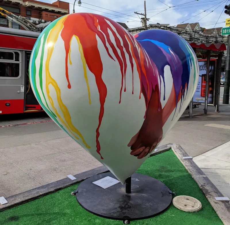 Hearts of SF in the Castro District