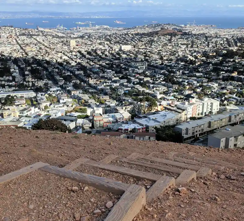 The view from Twin Peaks over San Francisco