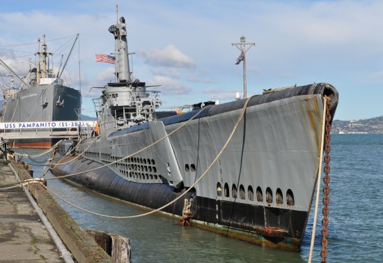 The USS Pampanito in San Francisco's Fishermans Wharf