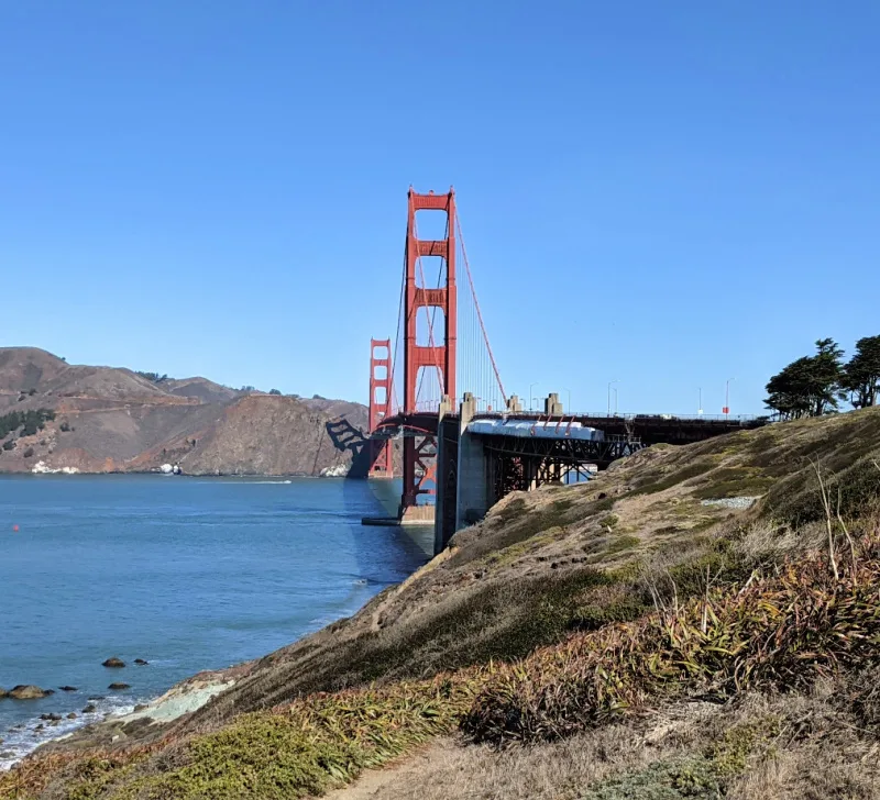 View of the Golden Gate Bridge from the Western Side