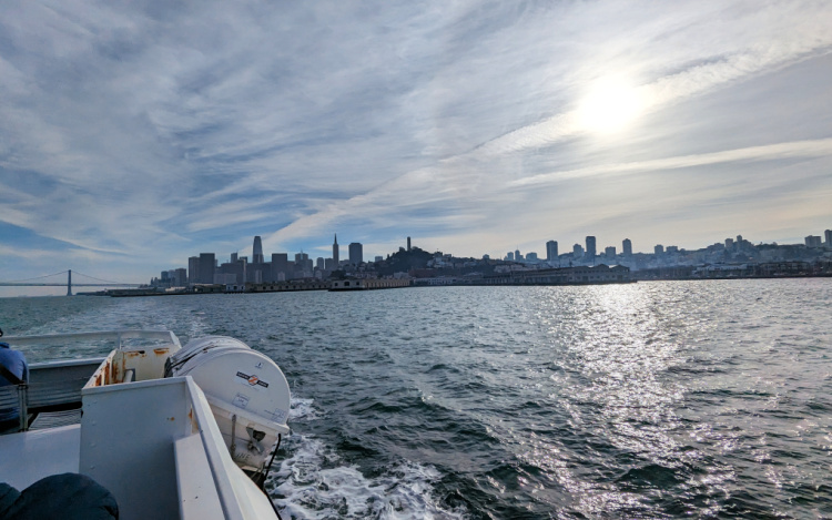 Views of Downtown SF from Ferry