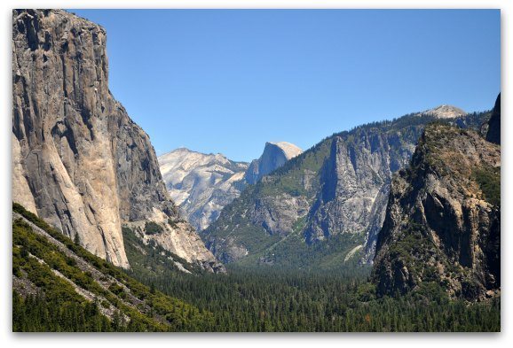 Half Dome and the rest of Yosemite Valley